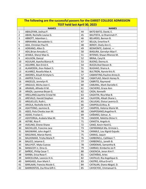 earist entrance exam reviewer|EARIST College Practice Test .